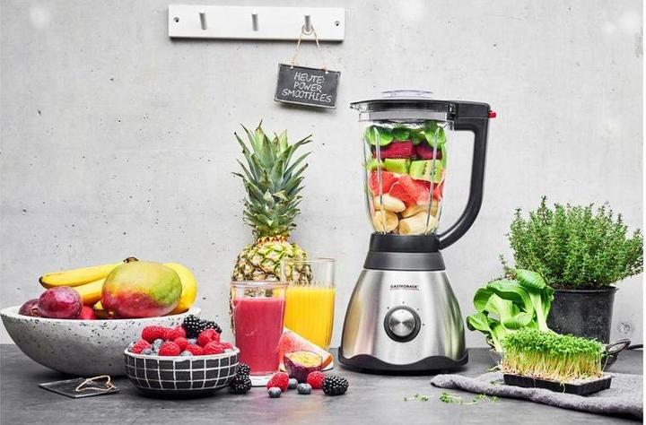 Image du produit Gastroback Batteur sur socle Vital Mixer Plus 850 Watt, Argent/Noir (850 W)