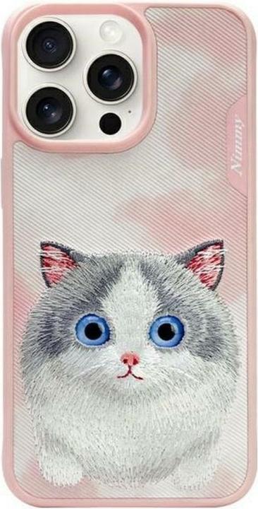 Produktbild Nimmy case iPhone 15 Pro Max 6.7" pink Big Eyed Pet 2.0 Cat (Apple iPhone 15 Pro Max)
