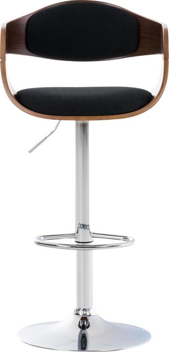 Actual product image CLP Barstool Kingston Fabric, walnut/black