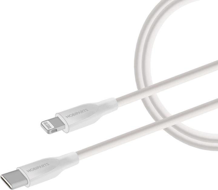 Produktbild Mobiparts Wall Charger Dual USB-C/USB-A with Lightning Cable White (20 W)