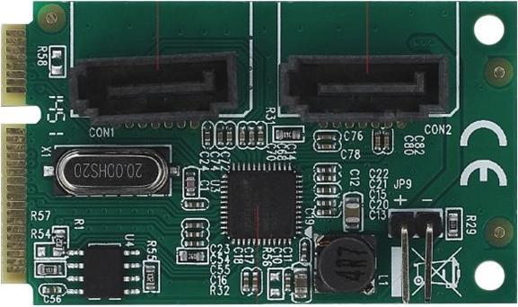 Image du produit Delock Convertisseur Mini PCIe vers 2 x SATA avec RAID