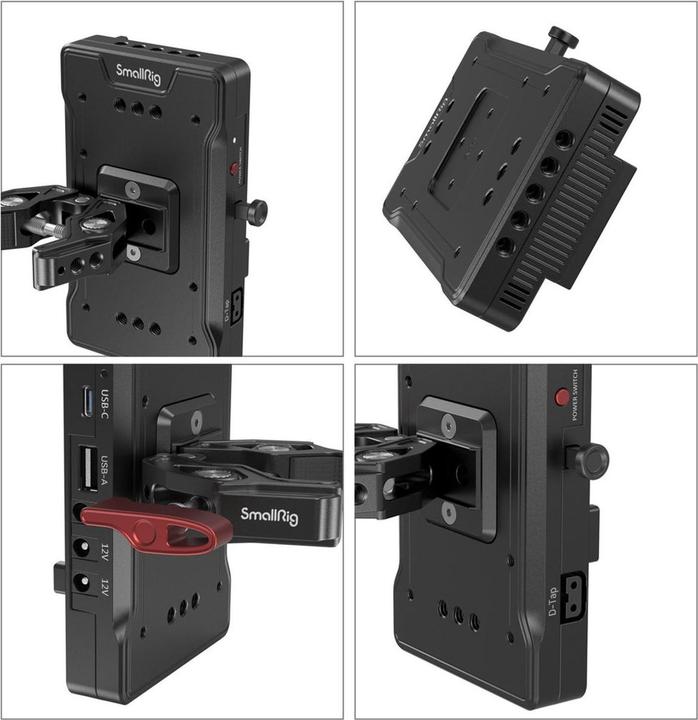 Produktbild SmallRig Advanced V Mount Battery Mount Plate with Dual 15mm Rod Clamp 3203B