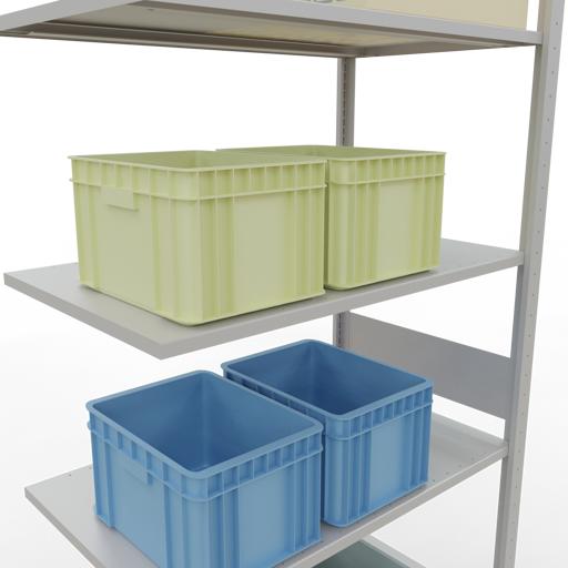 Image du produit Schulte Lagertechnik Système d'assemblage de rayonnages MULTIplus85 avec traverses de longueur