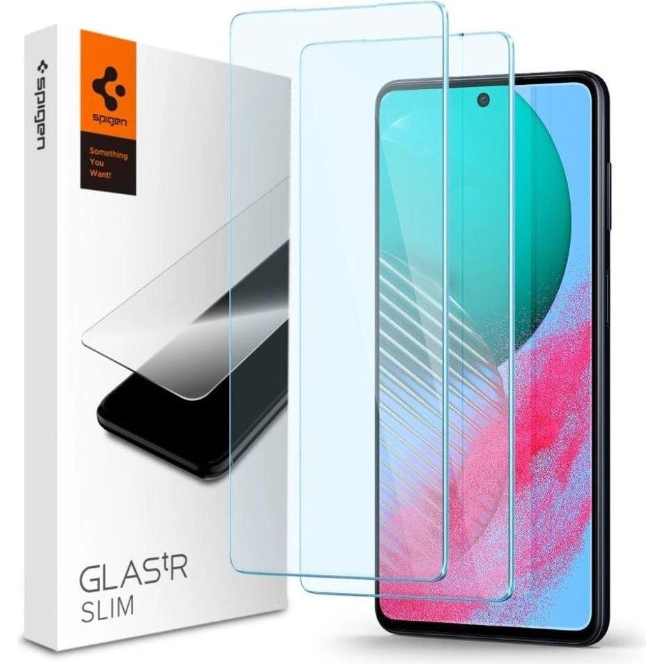 Spigen Glas.TR Slim Sam M54 5G M546 2szt./2pcs AGL05972 szkło hartowane (2 Stück, Samsung Galaxy M54), Smartphone Schutz...