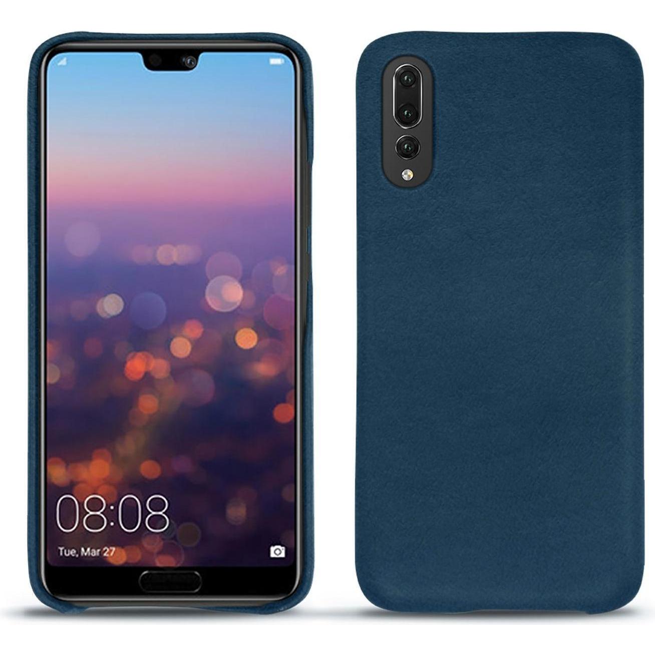 Noreve Lederschutzhülle (Huawei P20 Pro), Smartphone Hülle, Blau