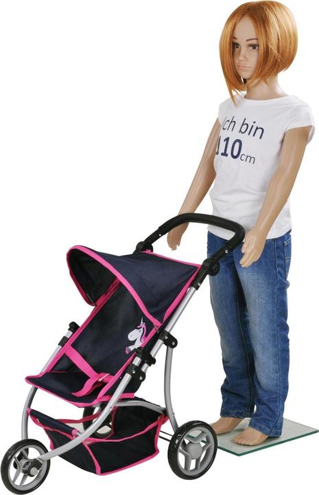 Immagine prodotto Knorrtoys Puppenbuggy Jogger Lio - UMA. Das Einhorn blue