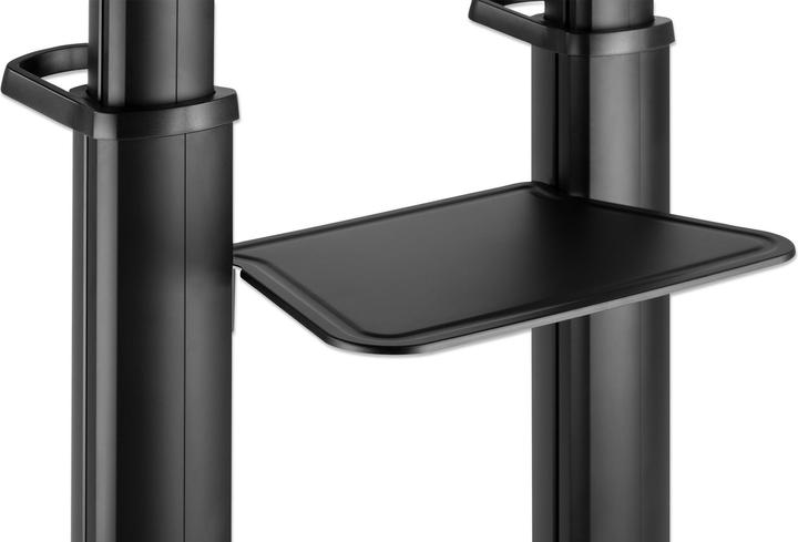 Image du produit Manhattan Support TV multimédia en aluminium sur roulettes avec une capacité de charge extrêmement élevée (120", 140 kg)