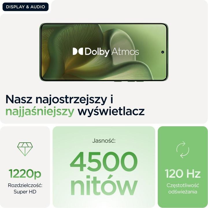 Produktbild Motorola Edge 60 (256 GB, Pantone Shamrock, 6.67", Dual SIM, 5G)