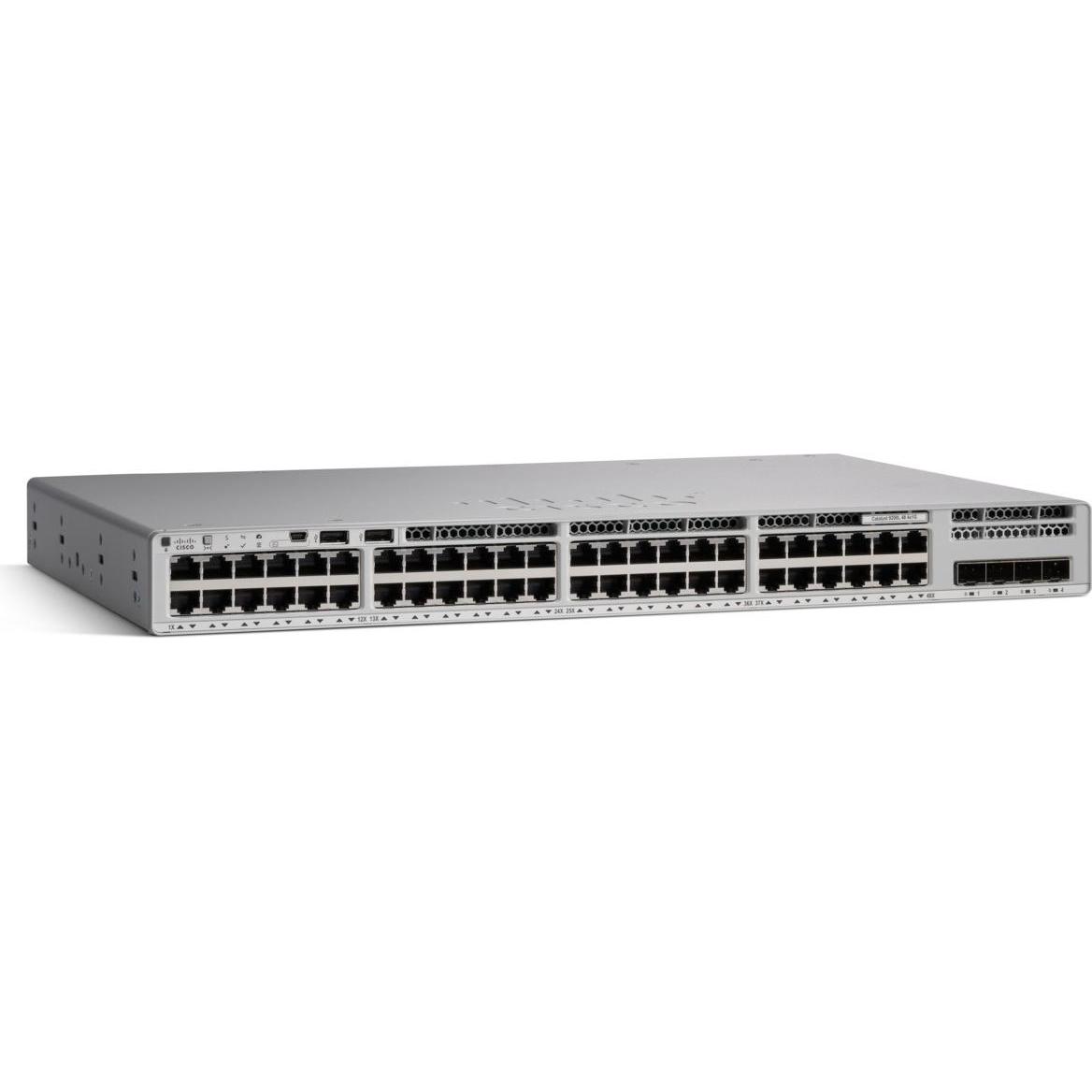 Cisco CATALYST 9200L 48-PORT DATA (48 Ports), Netzwerk Switch, Grau