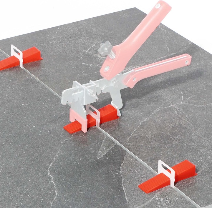Produktbild XPOtool Fliesen Nivelliersystem Set Pro 2000 Keile 5000 Laschen 1,0mm Boden Wand (Keil)
