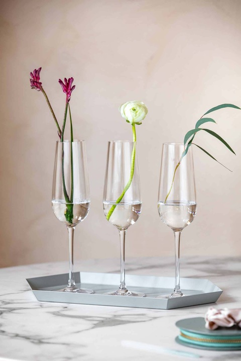Image du produit Villeroy & Boch Coupe à champagne, set de 4 pièces Rose Garden (12 cl, 4 Verres, Flûtes à champagne)