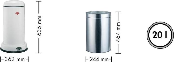 Produktbild Wesco Baseboy Mandel 20 L (20 l)