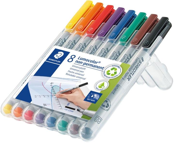 Produktbild Staedtler Lumocolor non-permanent (Mehrfarbig, 2.50 mm, 8 x)