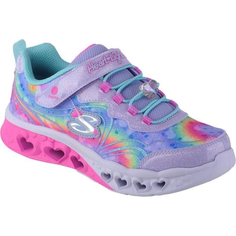 Skechers, Bambine, Sneaker, Luci Flutter Heart - Groovy Swirl Rosa, Pink, (35)