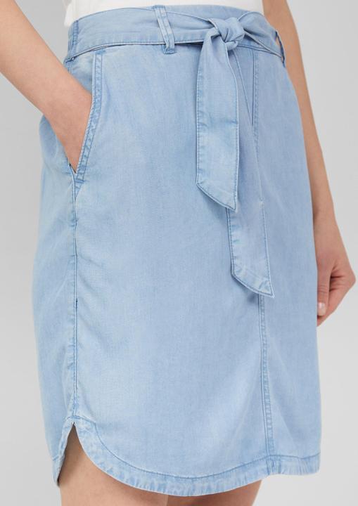 Immagine prodotto S.Oliver Rock Fliessender Rock aus Lyocell in Denim-Optik (44)