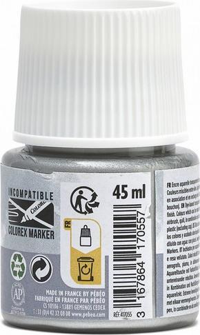 Productafbeelding Pebeo Colorex waterinkt (Zilver, 45 ml)