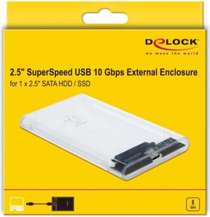 Actual product image Delock 2.5 External Enclosure SATA HDD > USB3.0 (2.5")