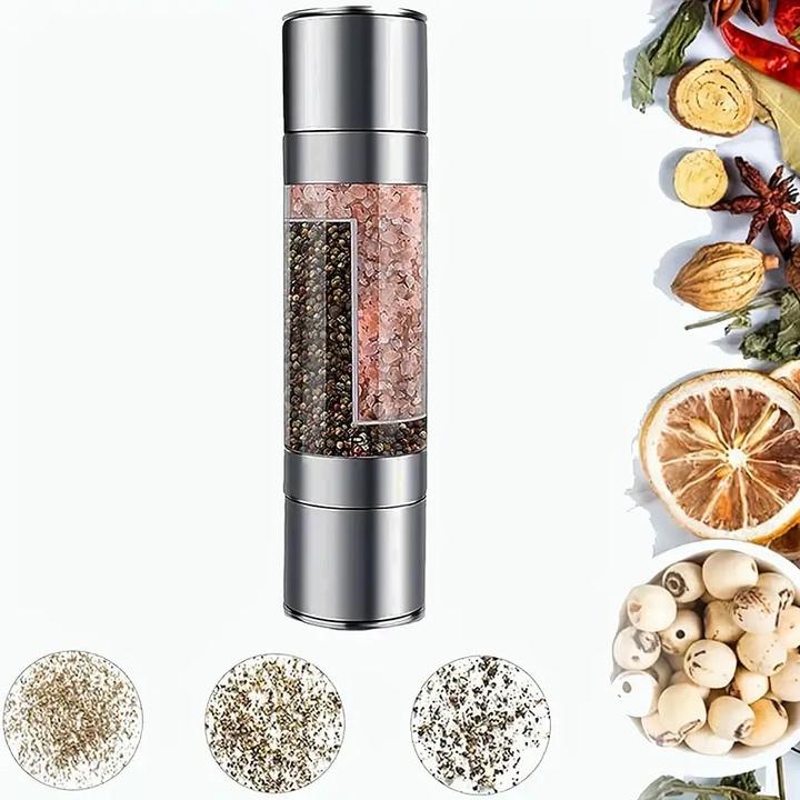 Actual product image Fischer² Combination pepper mill + salt mill (Salt)