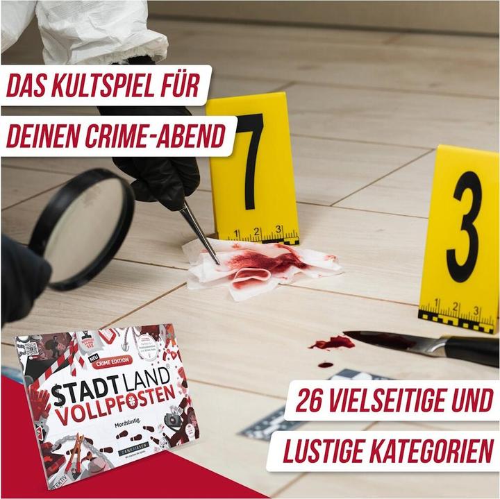 Produktbild Denkriesen Stadt Land Vollpfosten - A4 Block Crime Edition (d) (Deutsch)