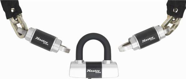 Produktbild Master Lock Criterion Kettenschloss mit Mini U-Bar 10 mm x 1000 mm (100 cm)