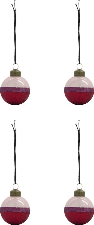 Produktbild House Doctor Ornamente, HDStripe, Rosa/Rot (24 -teilig)