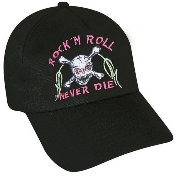 Thumbnail - Rock You, Cap, Cap Basecap Rock and Roll never die, Schwarz, (One Size)