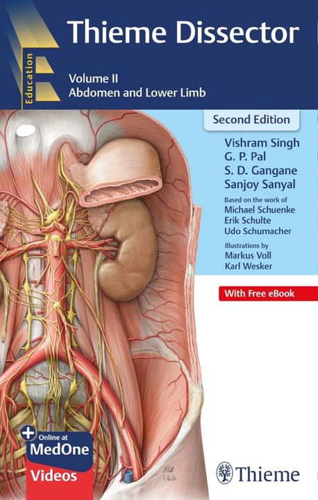 Thieme Dissector Volume 2 (Englisch, Sanjoy Sanyal, S D Gangane, Vishram Singh, G P Pal, 2024)