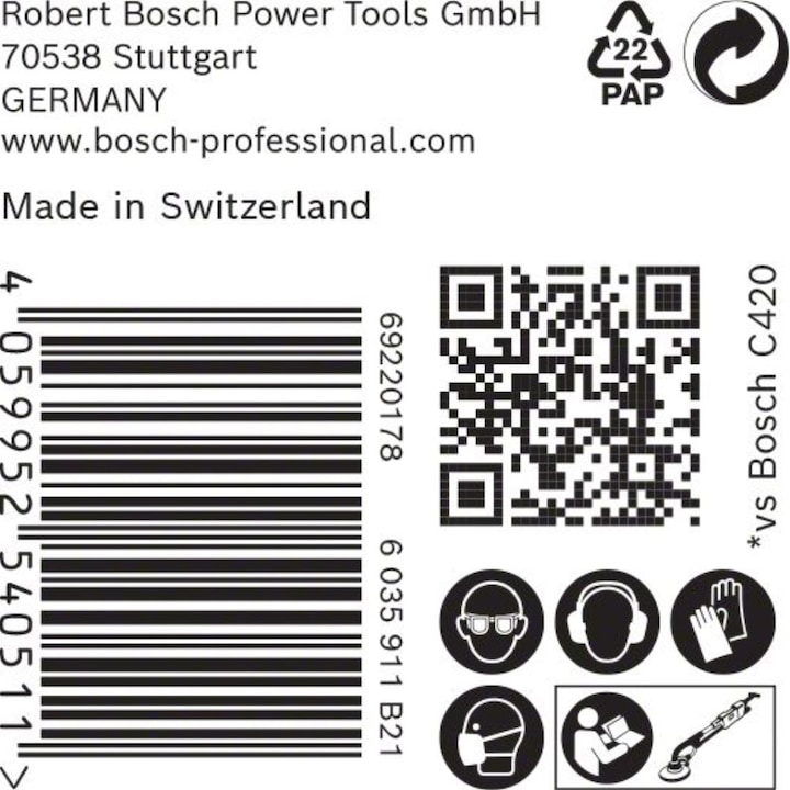 Produktbild Bosch Professional Zubehör EXPERT M480 Schleifnetz für Trockenbauschleifer, 225 mm, G 240, 25-tlg. (240)