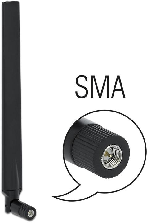 Image du produit Delock Antenne LTE SMA, 2.3dBi noir, joint basculant (GSM)