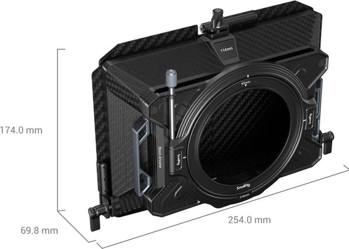 Actual product image SmallRig Lightweight Multifunctional Matte Box (ø114mm) Basic Kit (Mat Box)