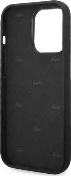Actual product image Lacoste LCHCP14XSHK iPhone 14 Pro Max 6,7" czarny/black hardcase Silicone Head Crocodile (Apple iPhone 14 Pro Max)