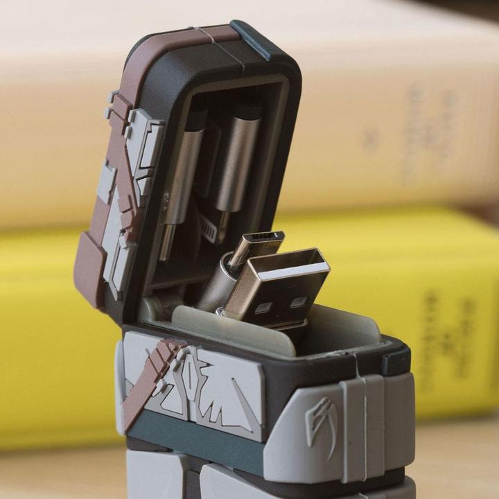 Actual product image PowerSquad The Mandolorian Flip Retractable Cable (0.60 m, USB 3.2 Gen 1)
