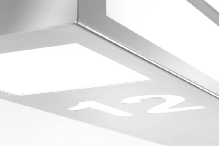 Actual product image CMD LED free-standing outdoor light 2G11 18W warm white IP44 stainless steel Made in Germany CMD-24/HN (IP44)