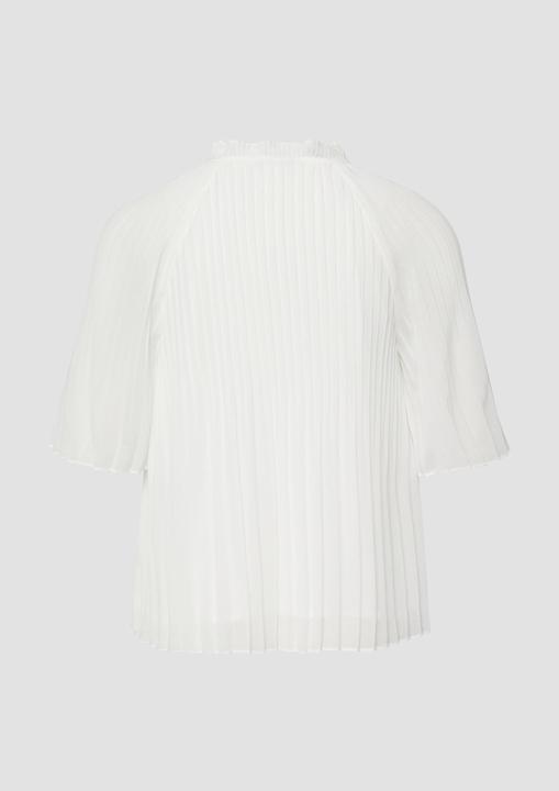 Immagine prodotto s.Oliver Bluse Festliche Chiffon-Bluse mit Plissee und Rüschen (46)