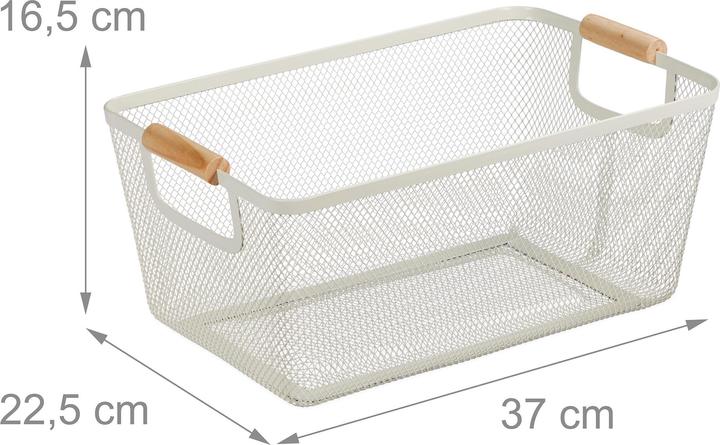 Produktbild Relaxdays Drahtkorb (1 x, 37 x 22.5 x 16.5 cm)