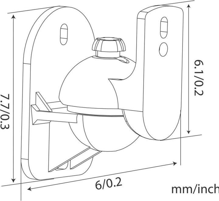 Immagine prodotto myWall HB 4 L (1 coppia, Installazione a parete, Inclinabile, Rotante)