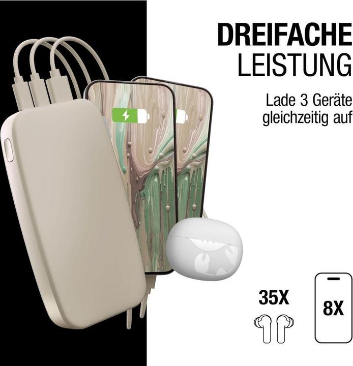 Productafbeelding Fresh'N Rebel Fresh 'n Rebel Powerbank 24000 mAh Sand (24000 mAh, 20 W, 88.80 Wh)