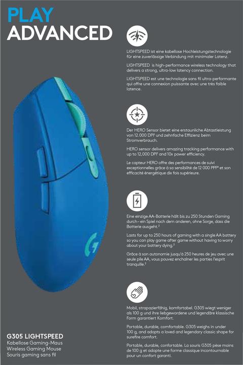 Produktbild Logitech G G305 (Kabellos)