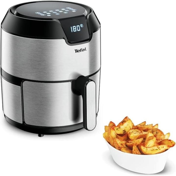 Actual product image Tefal EasyFry Deluxe Hot Air Fryer (EY401D), stainless steel