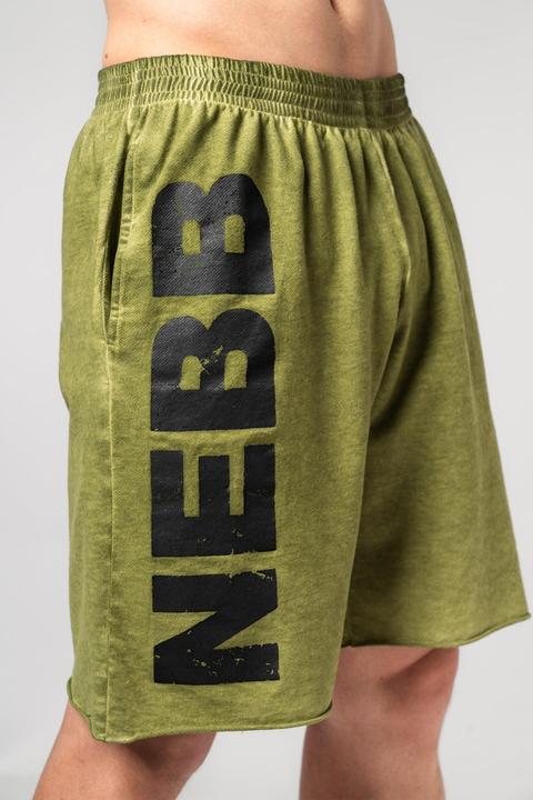 Actual product image Nebbia Washed-off Sweatshorts 367 - green (L)