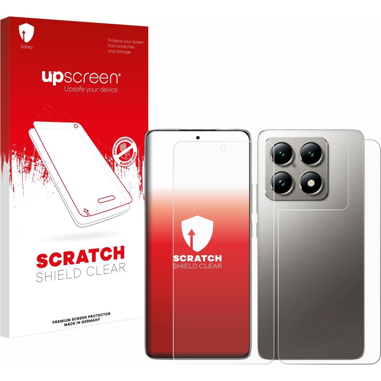upscreen Schutzfolie Displayschutz Displayschutzfolie Folie Klar Transparent (1 Stück, Xiaomi 14T Pro), Smartphone Schut...
