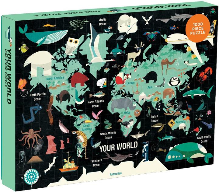 Produktbild Mudpuppy Deine Welt, Puzzle 1000tlg (1000 Teile)