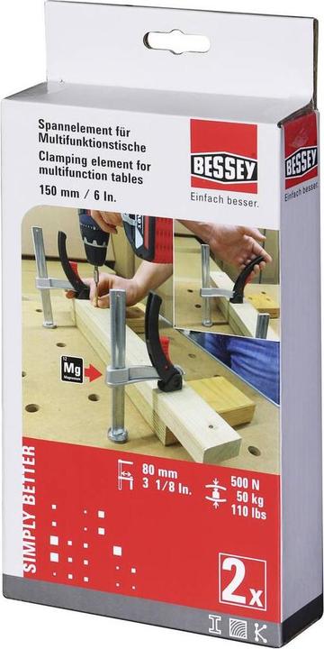 Produktbild Bessey Spannelement für Multifunktionstische (150 mm)