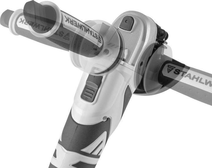 Produktbild Stahlwerk Brushless Akku Winkelschleifer  AWS-20 ST 20V/4Ah, 0 - 7500 min-1 (125 mm)