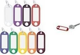 Actual product image Wedo Key ring 18 mm with ring, red, 100 pieces