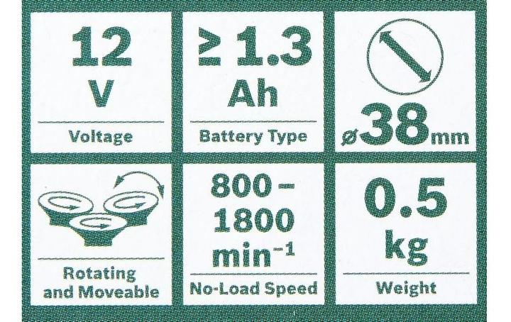 Actual product image Bosch Home & Garden EasyCurvSander12 Solo (Eccentric grinder)