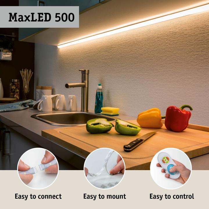 Image du produit Paulmann Kit MaxLED 500 Stripe (Lumière du jour, 500 cm, Intérieur)