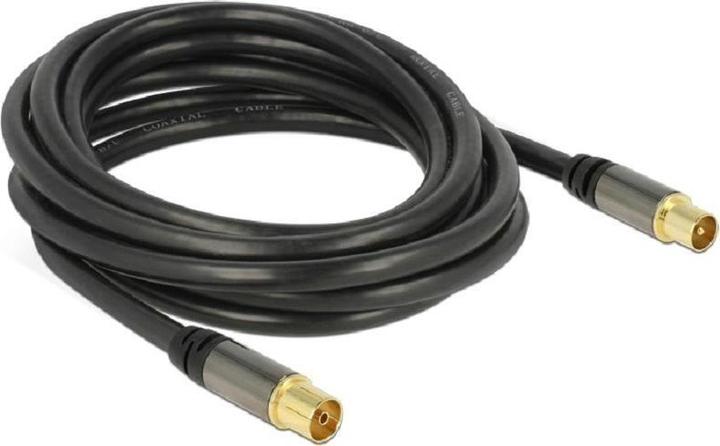 Image du produit Delock Câble d'antenne CEI mâle > CEI femelle 3 m noir (85 dB, Câble d'antenne)