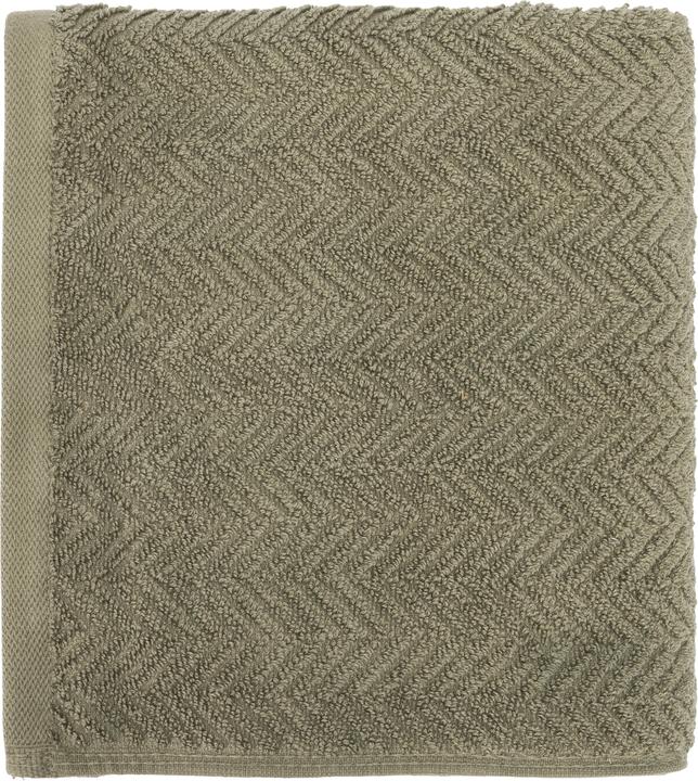 Actual product image Domoletti Towel bathrooms VISBY, olive green, 50 x 90 cm (50 x 90 cm)