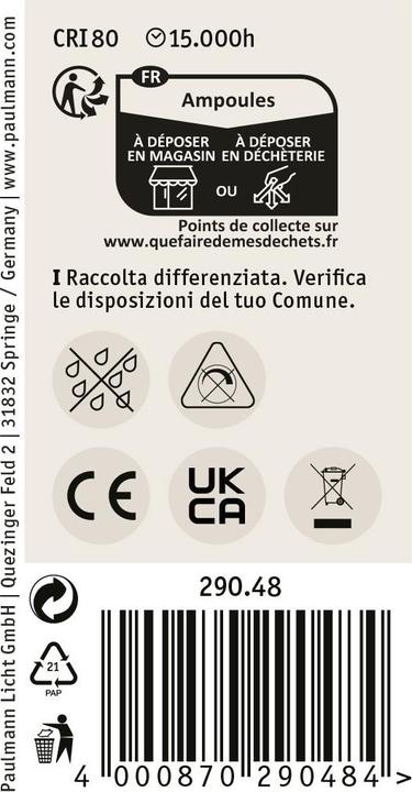 Productafbeelding Paulmann LED-reflector R50 (E14, 5 W, 420 lm, 1 x, F)